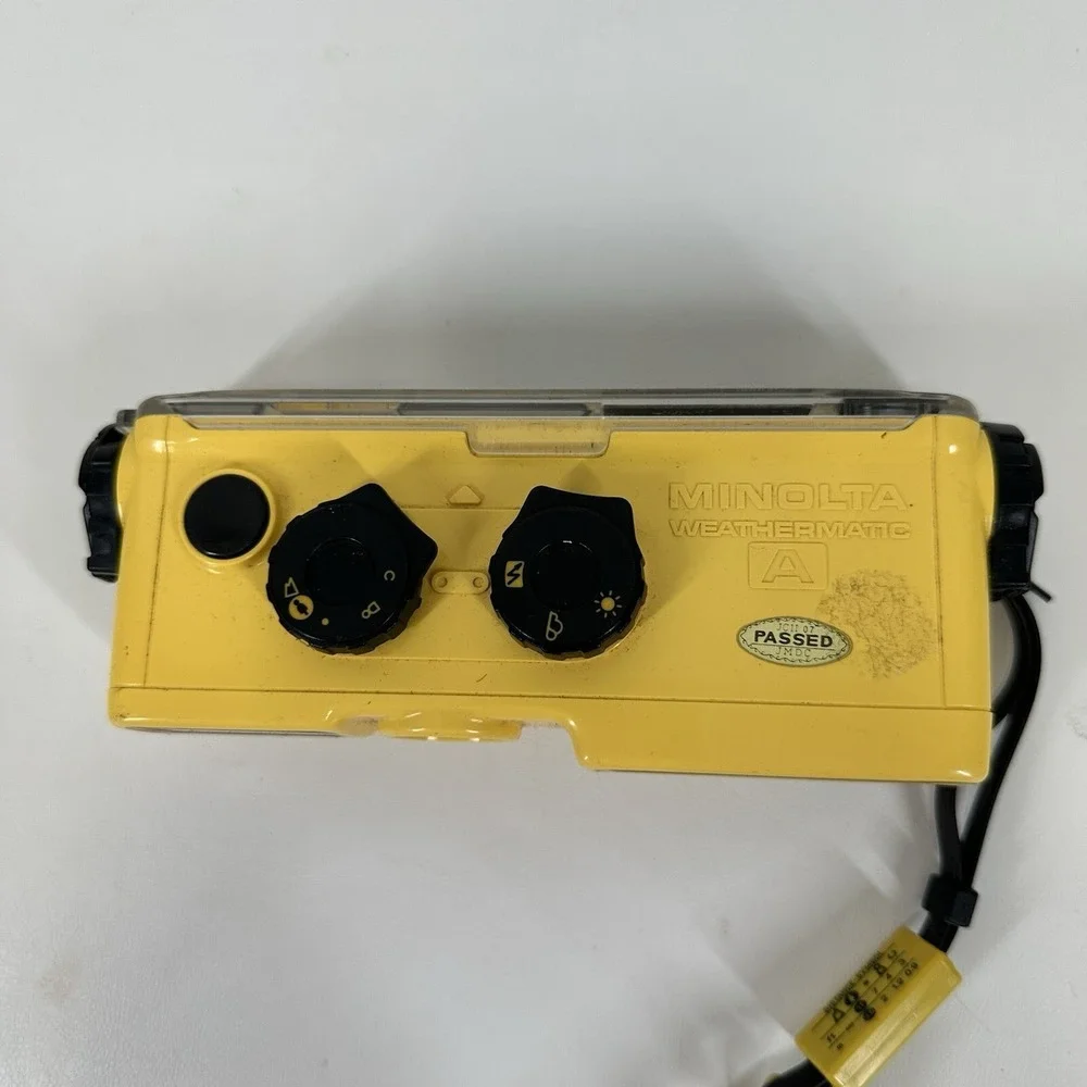 Minolta Weathermatic A Underwater Film Camera with Strap Vintage